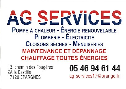 AG Services, Chauffagiste - Frigoriste à Épargnes