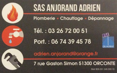 Anjorand Adrien SAS, Chauffagiste - Frigoriste à Orconte
