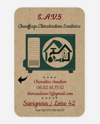 S.a.v.5 Charretier Aurelien, Chauffagiste - Frigoriste à Savigneux