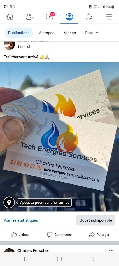 Tech-energies-services, Chauffagiste - Frigoriste à Fallerans