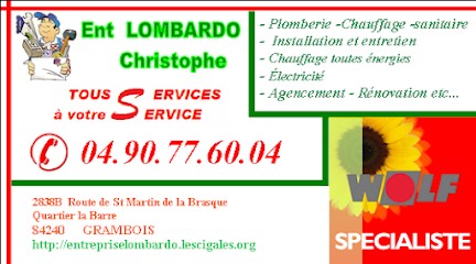 LOMBARDO Christophe, Chauffagiste - Frigoriste à Grambois