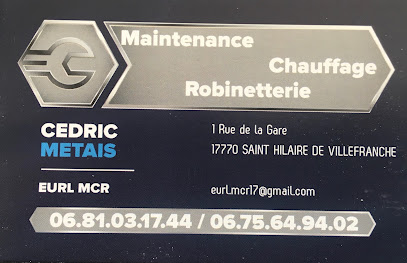 Eurl Mcr : Maintenance Chauffage Robinetterie, Chauffagiste - Frigoriste à Saint-Hilaire-de-Villefranche